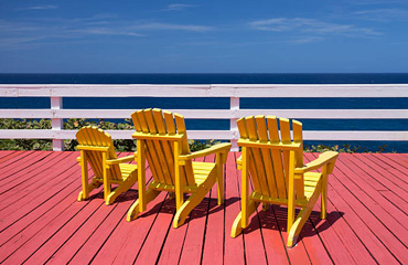 Redwood Decking in Hermosa Beach